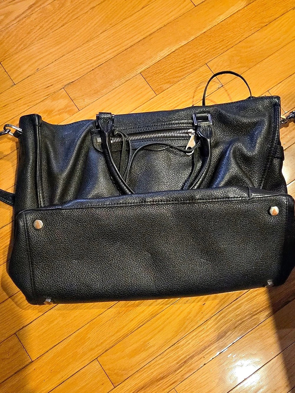 Rebecca Minkoff Zip Regan Tote Black Tote Bag